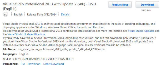Visual Studio 13 Setup Blocked The Server Admin